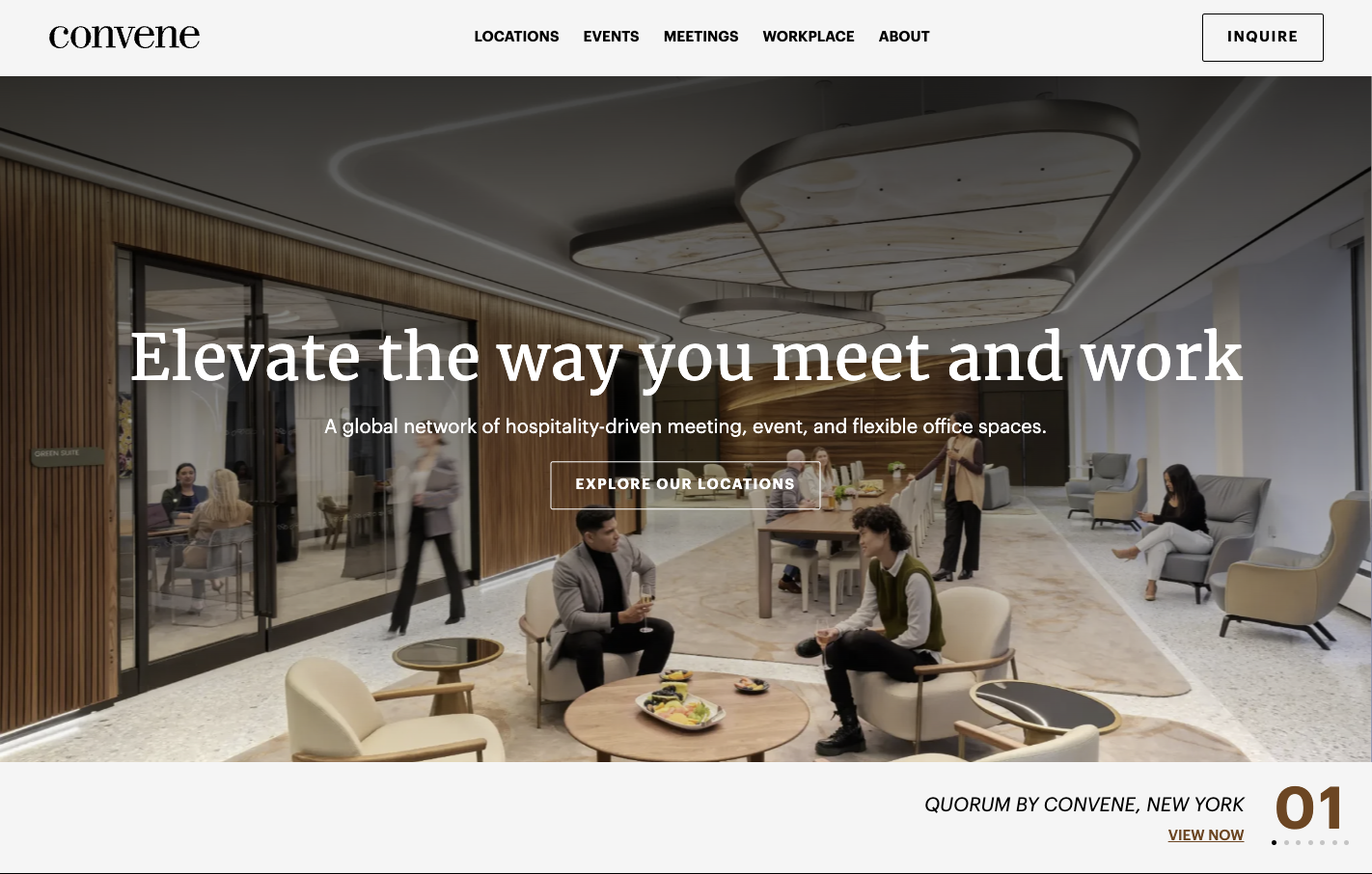 Convene Homepage