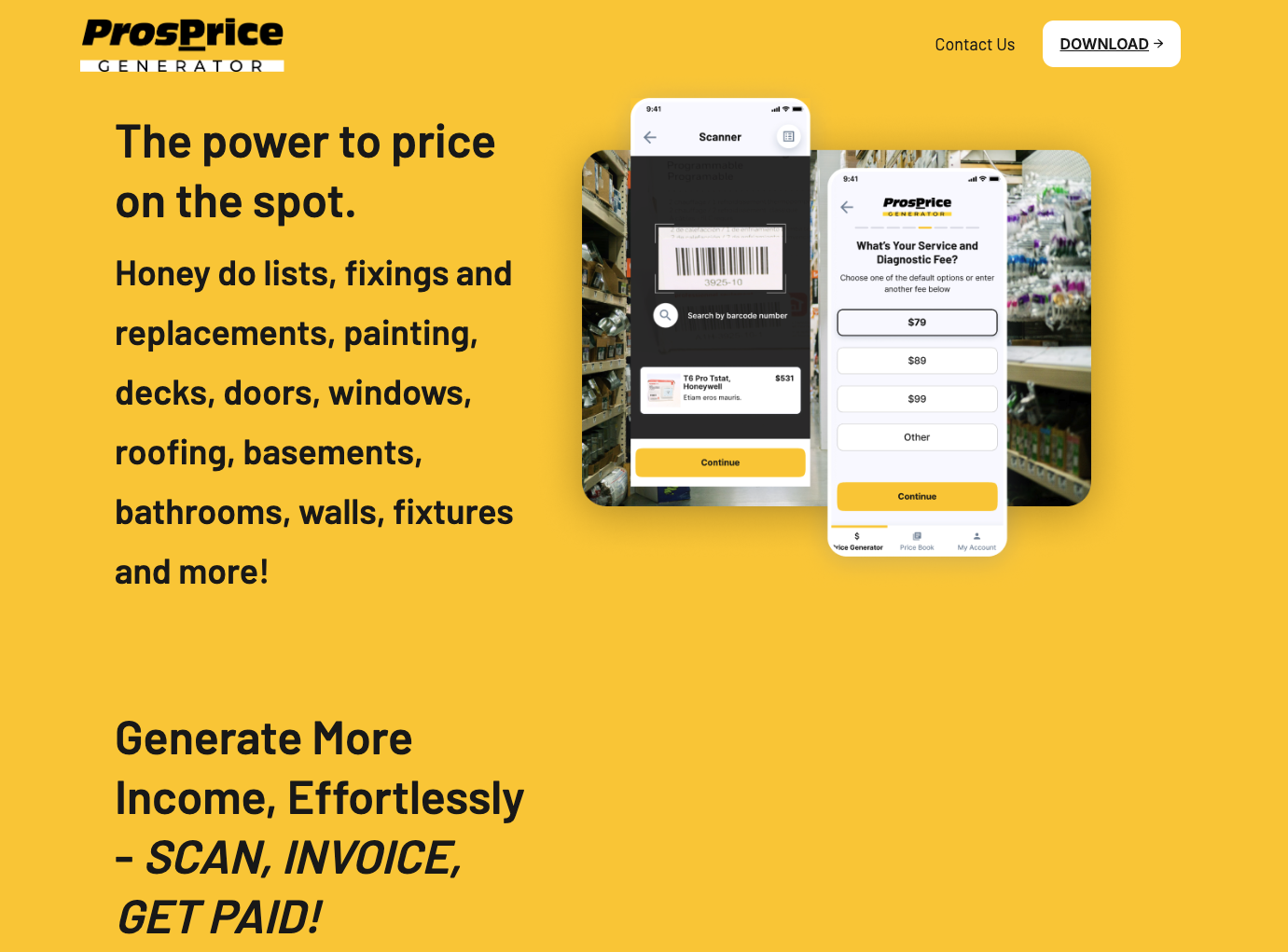 Prosprice Homepage